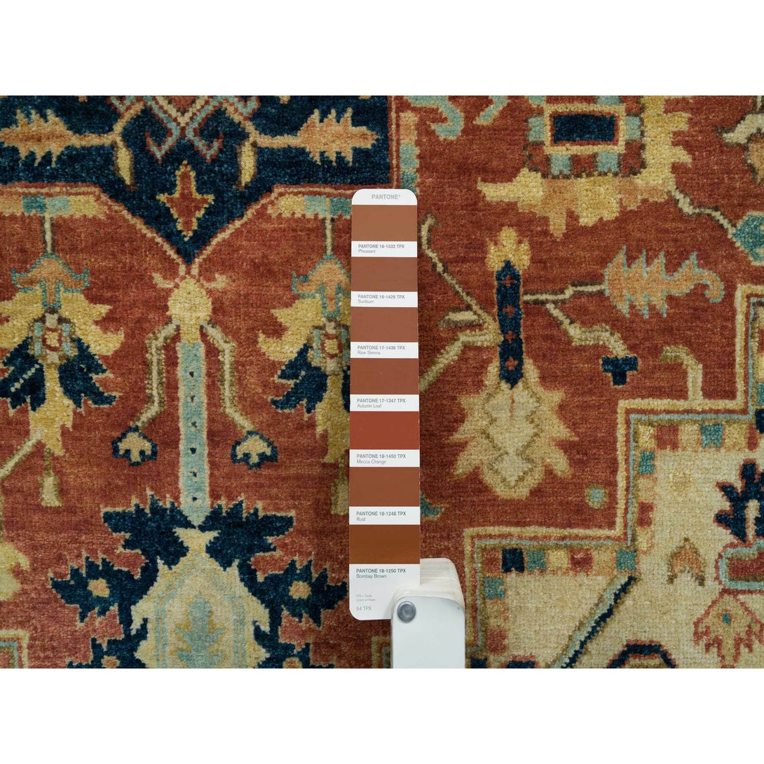 Handmade rugs, Carpet Culture Rugs, Rugs NYC, Hand Knotted Heriz Area Rug > Design# CCSR65747 > Size: 4'-0" x 6'-2"