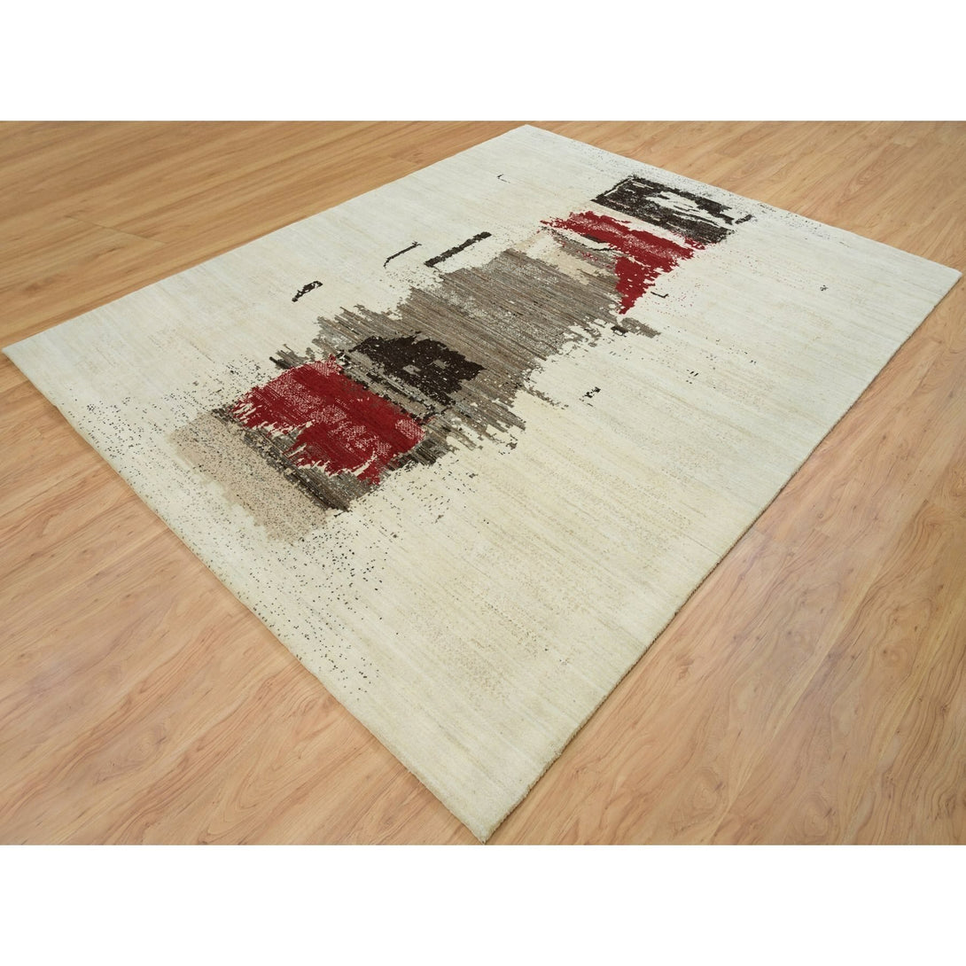 Hand Knotted Modern Area Rug > Design# CCSR65764 > Size: 8'-0" x 9'-10"