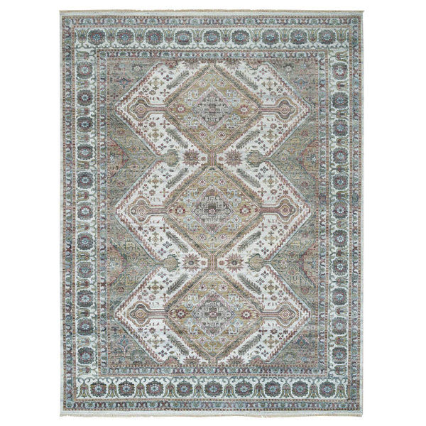 Hand Knotted Decorative Rugs Area Rug > Design# CCSR65856 > Size: 8'-10" x 11'-10"