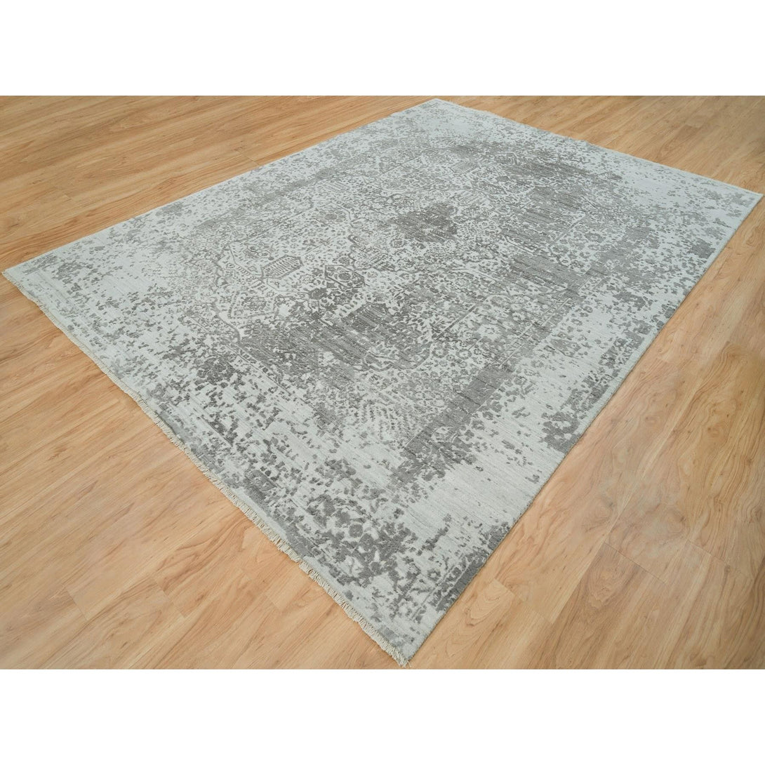 Hand Knotted Modern Area Rug > Design# CCSR65877 > Size: 8'-11" x 12'-1"