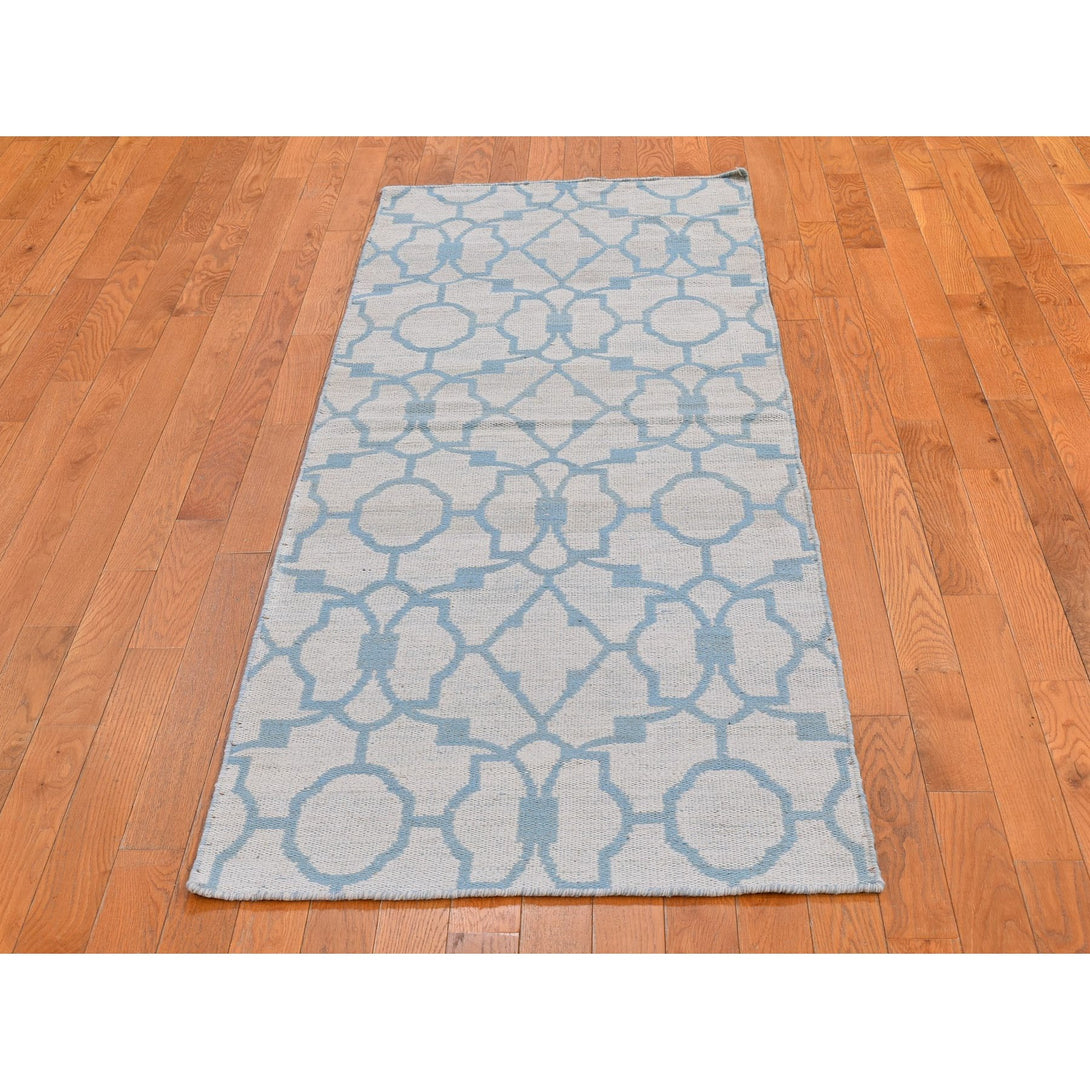 Hand Knotted Flat Weave Runner > Design# CCSR66094 > Size: 2'-8" x 7'-10"