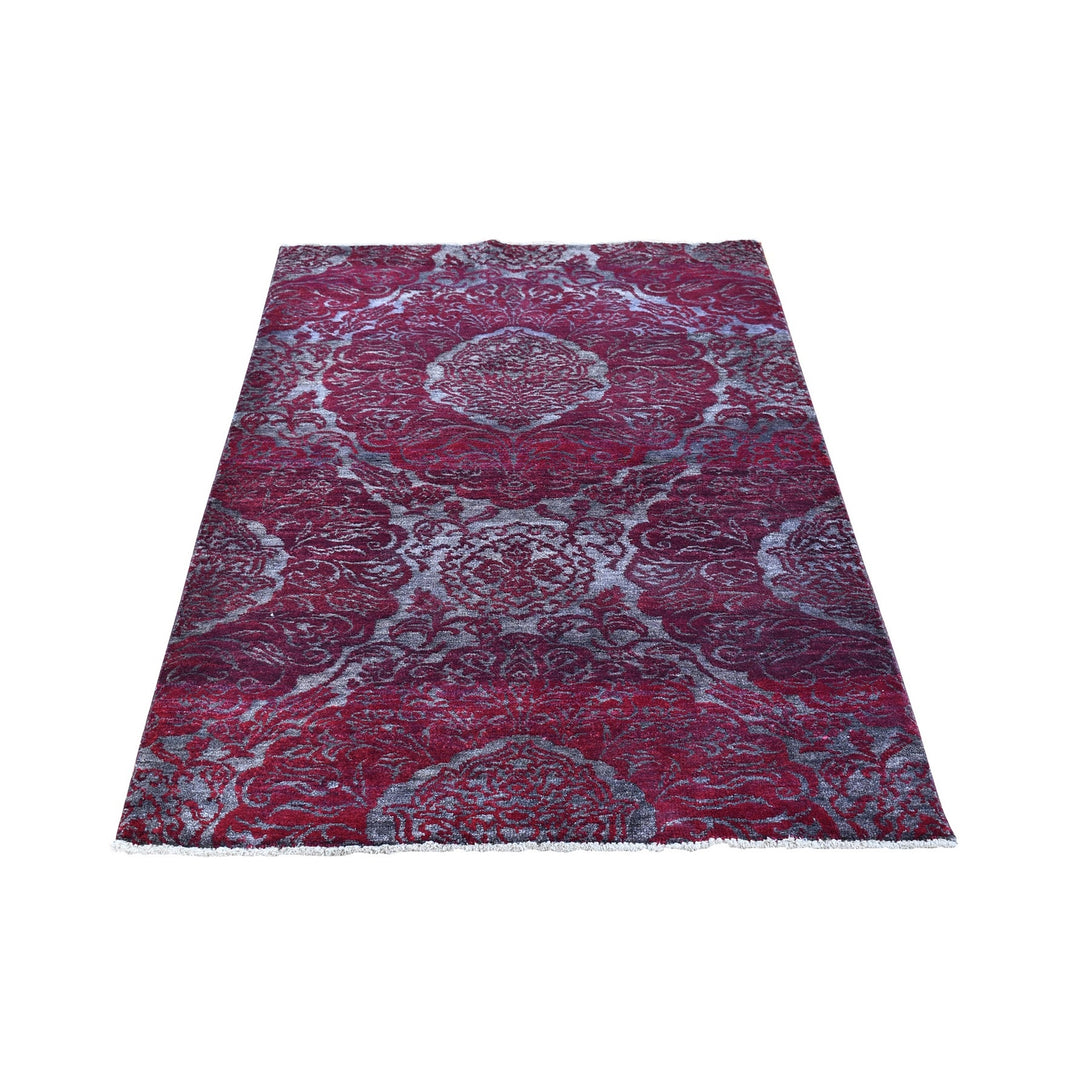 Hand Knotted Modern and Contemporary Area Rug > Design# CCSR66123 > Size: 3'-2" x 5'-6"