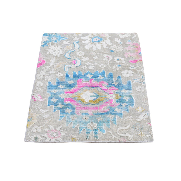 Hand Knotted Transitional Area Rug > Design# CCSR66145 > Size: 2'-0" x 3'-1"