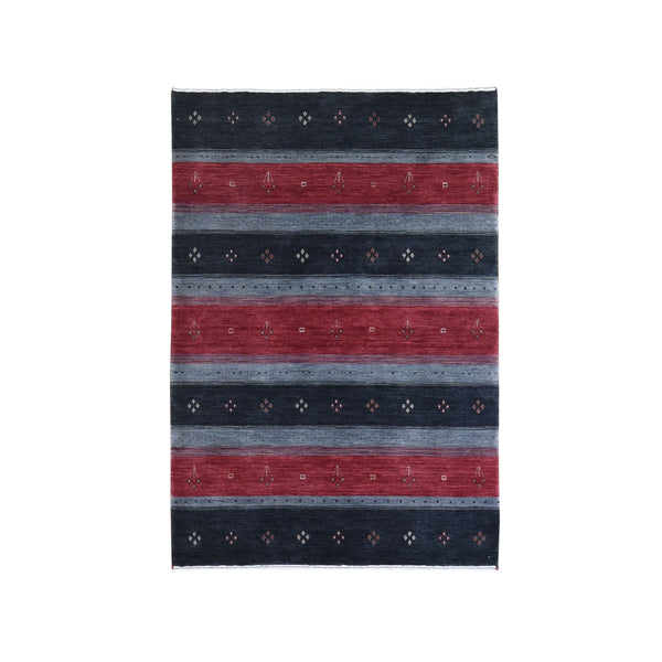 Hand Loomed Modern and Contemporary Area Rug > Design# CCSR66239 > Size: 4'-0" x 6'-1"