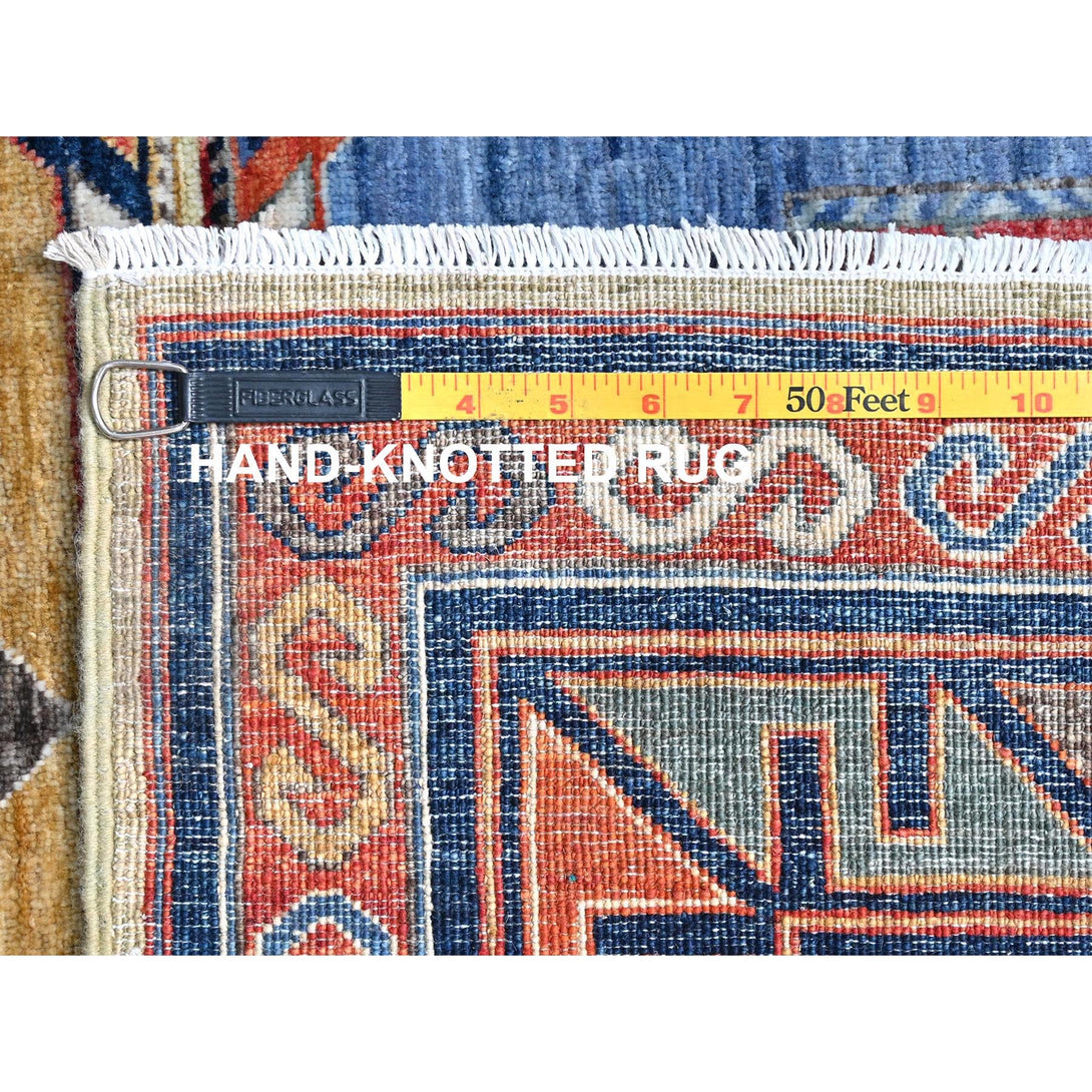 Hand Knotted Kazak Area Rug > Design# CCSR66308 > Size: 4'-2" x 6'-0"