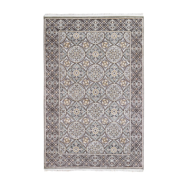 Hand Knotted Transitional Area Rug > Design# CCSR66352 > Size: 6'-2" x 9'-3"