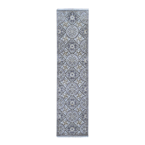 Hand Knotted Transitional Runner > Design# CCSR66356 > Size: 2'-6" x 10'-1"