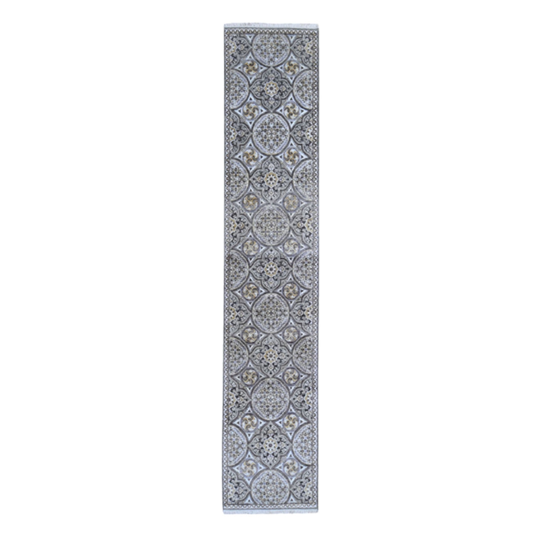 Hand Knotted Transitional Runner > Design# CCSR66357 > Size: 2'-6" x 12'-3"
