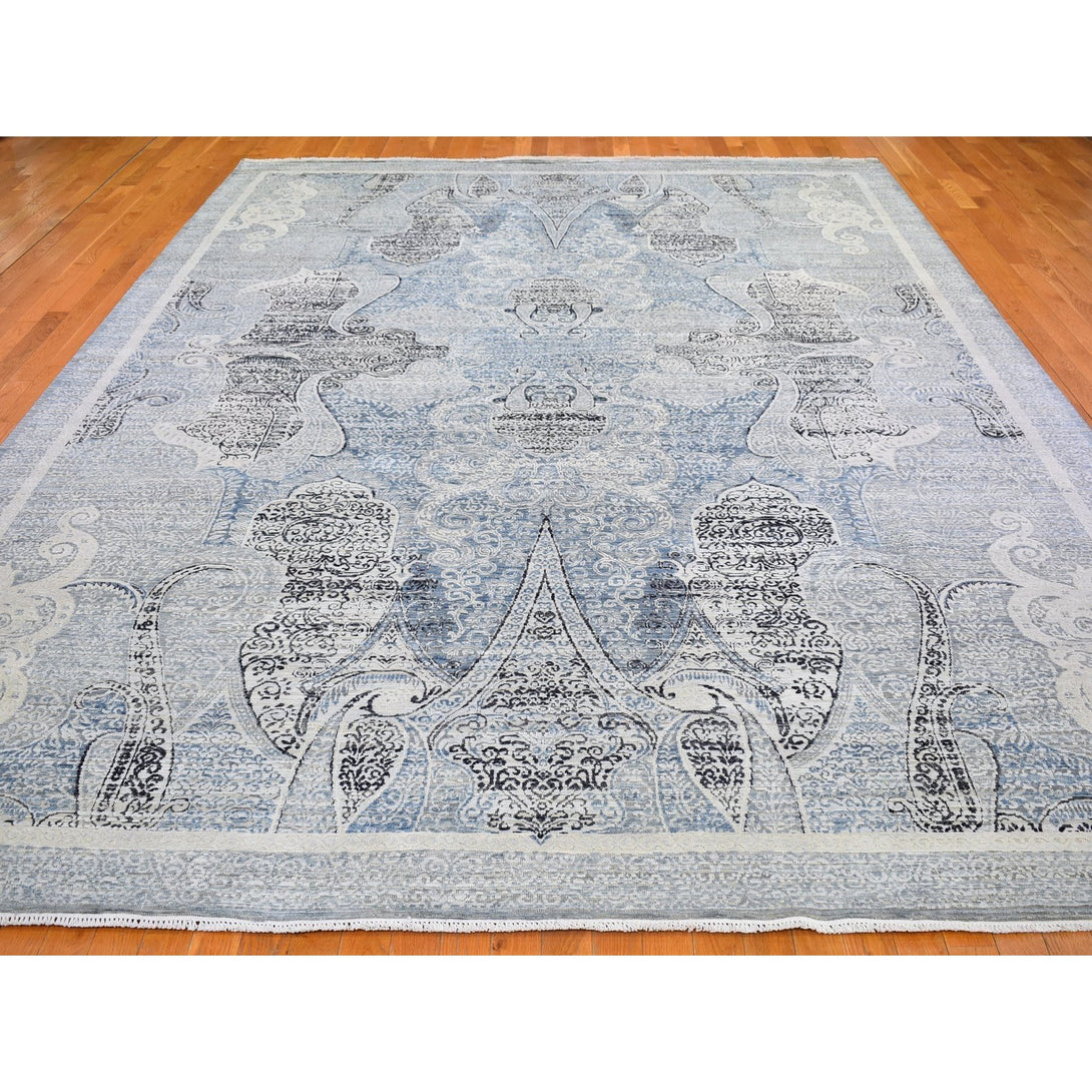 Hand Knotted Transitional Area Rug > Design# CCSR66392 > Size: 10'-3" x 14'-3"