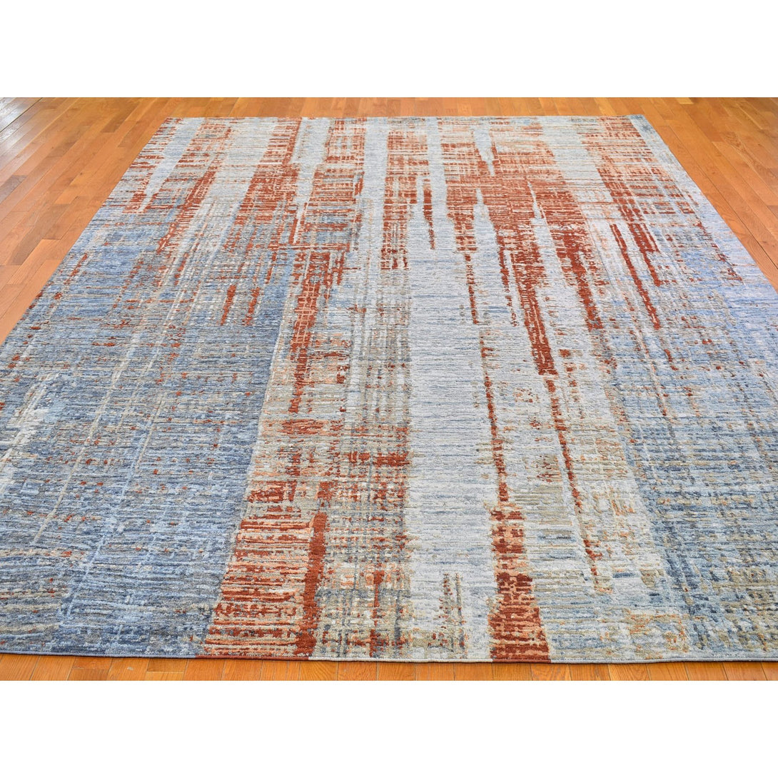 Hand Knotted Modern and Contemporary Area Rug > Design# CCSR66416 > Size: 9'-0" x 12'-2"