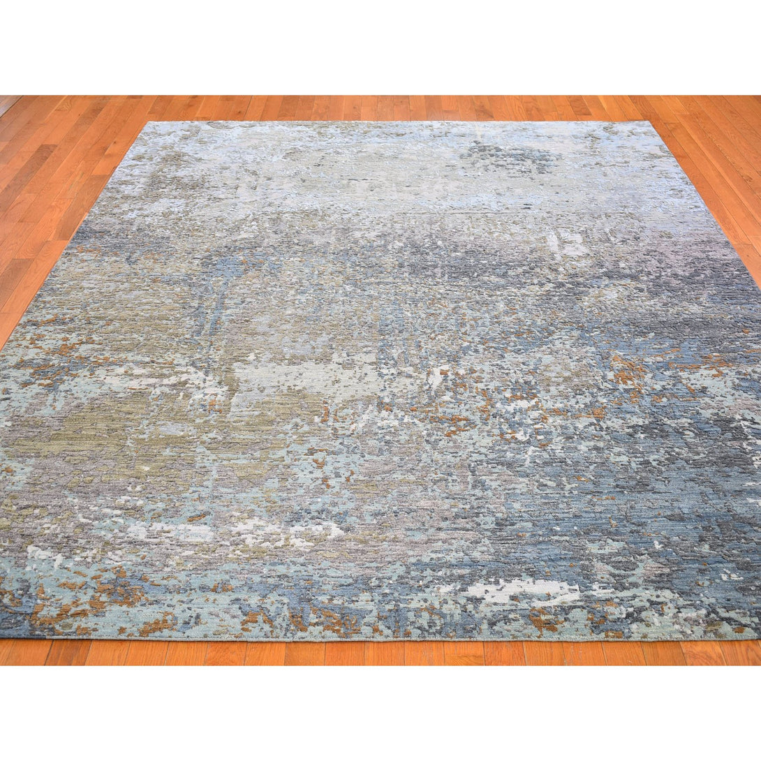 Hand Knotted Modern and Contemporary Area Rug > Design# CCSR66418 > Size: 8'-1" x 10'-0"