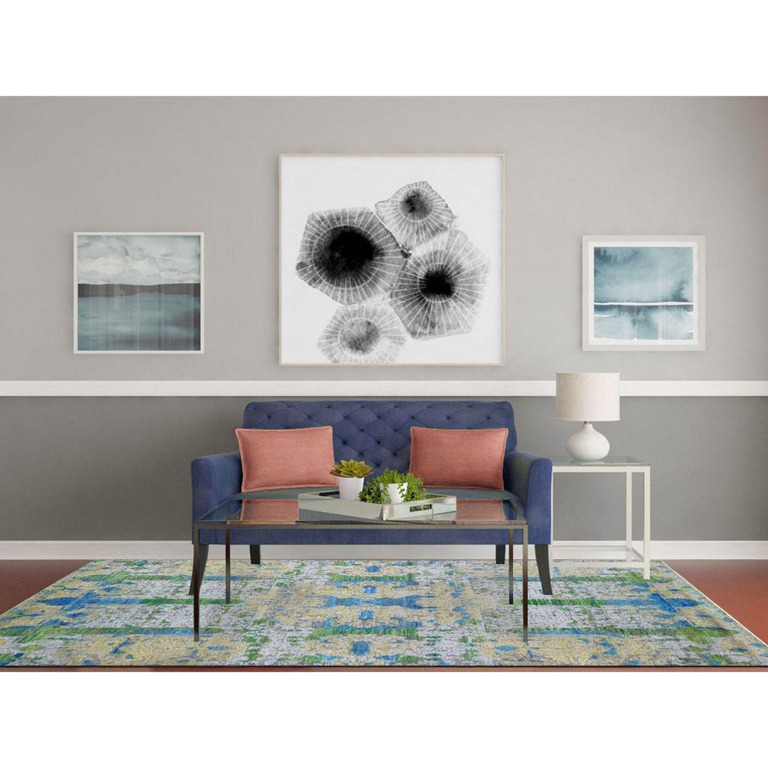 Hand Knotted Modern and Contemporary Area Rug > Design# CCSR66452 > Size: 6'-0" x 9'-4"