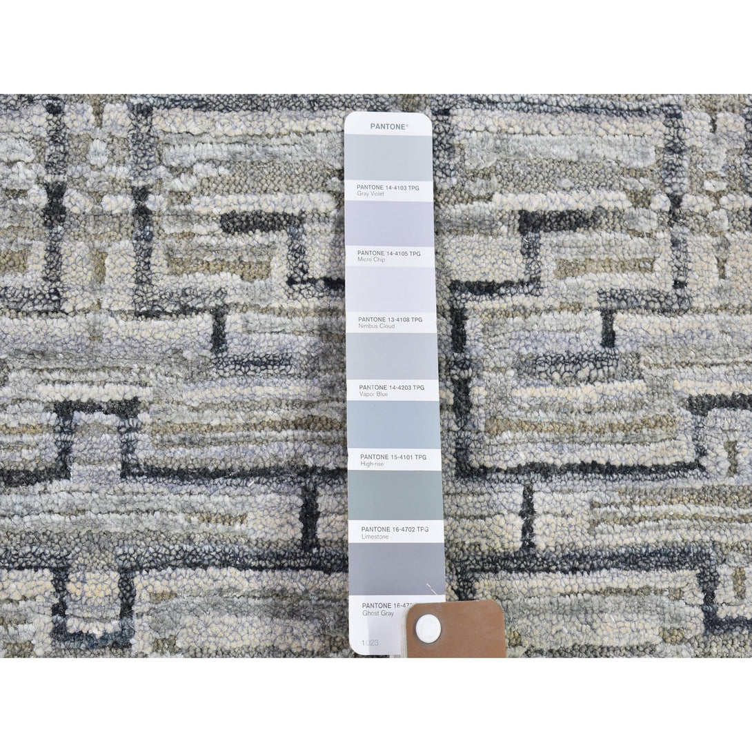 Hand Knotted Modern and Contemporary Area Rug > Design# CCSR66474 > Size: 9'-1" x 12'-4"