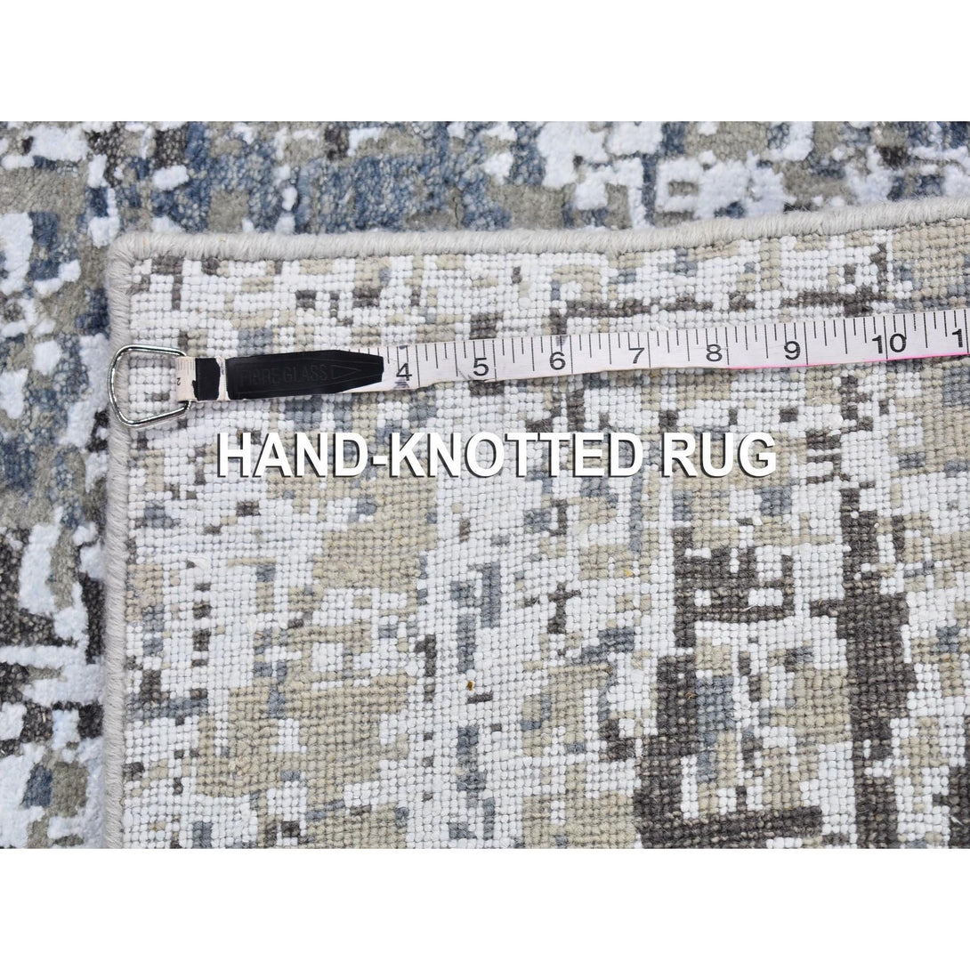 Hand Knotted Modern and Contemporary Area Rug > Design# CCSR66503 > Size: 2'-6" x 12'-0"