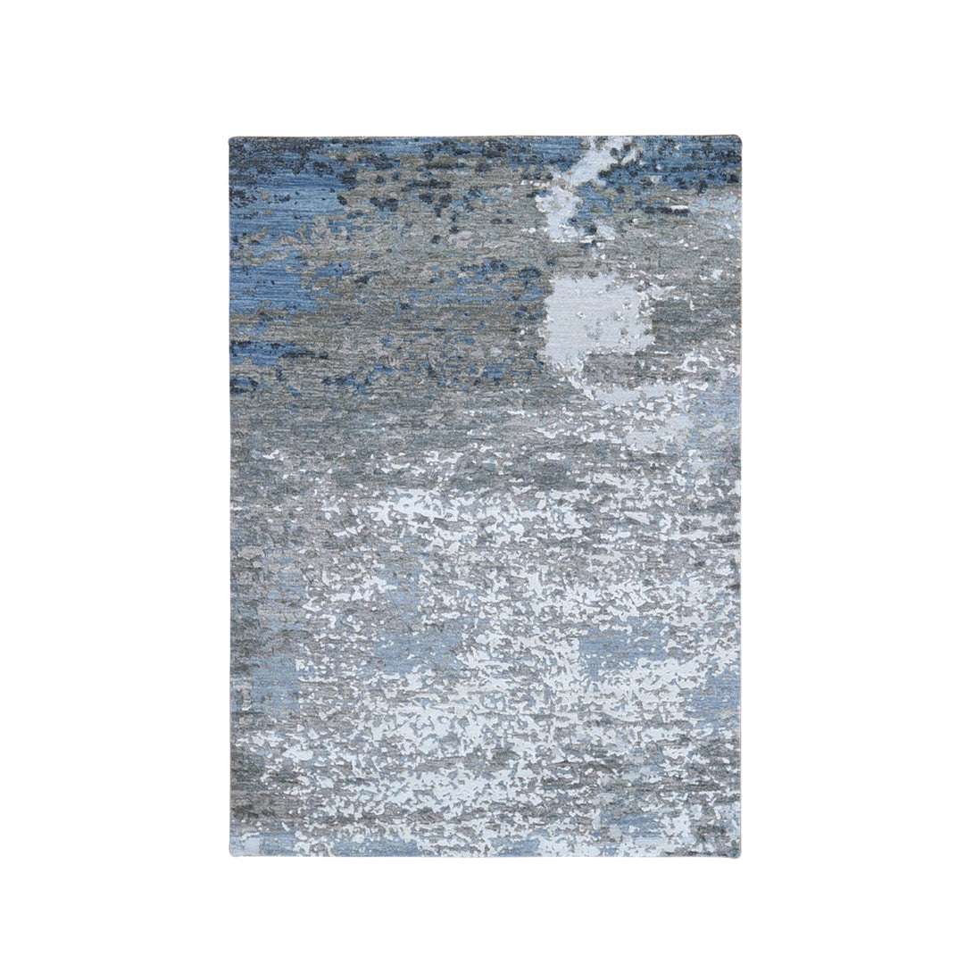 Hand Knotted Modern and Contemporary Area Rug > Design# CCSR66528 > Size: 4'-0" x 6'-0"