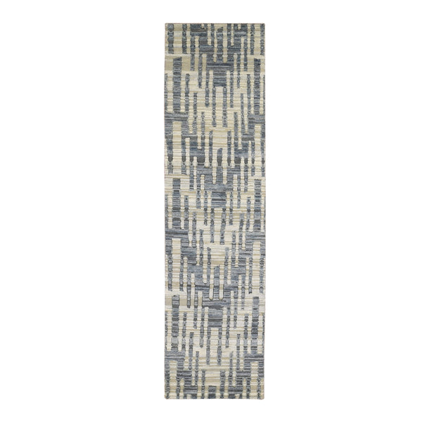 Hand Knotted Modern and Contemporary Area Rug > Design# CCSR66532 > Size: 2'-6" x 10'-4"