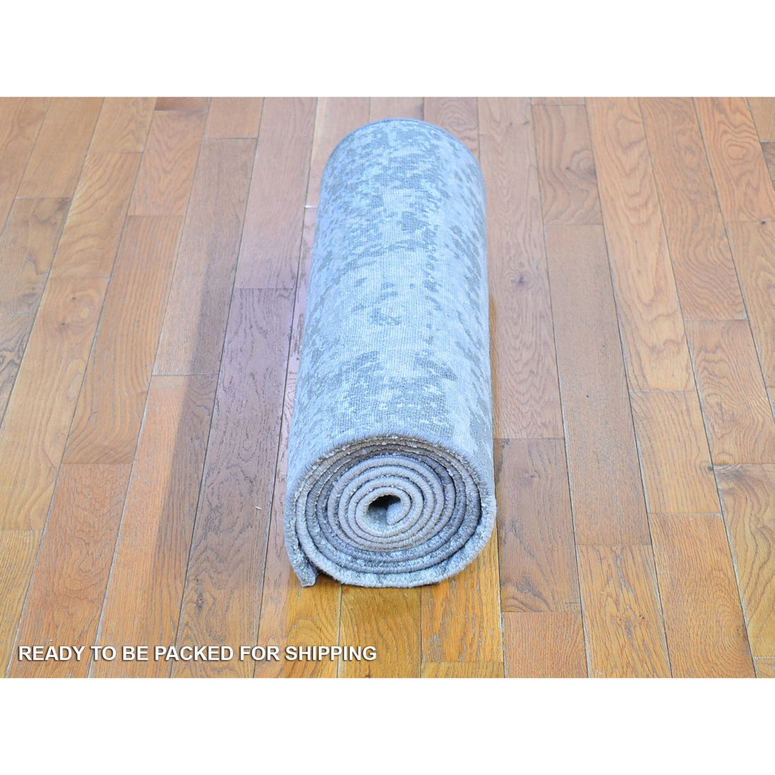Hand Knotted Modern and Contemporary Runner > Design# CCSR66553 > Size: 2'-5" x 10'-3"