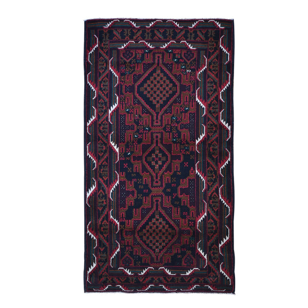 Hand Knotted Persian Runner > Design# CCSR66643 > Size: 3'-8" x 9'-3"