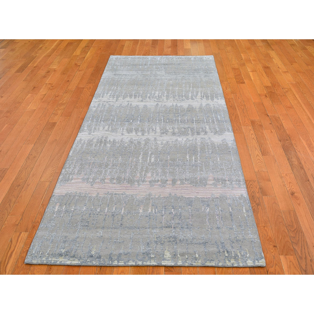 Hand Knotted Modern and Contemporary Runner > Design# CCSR66708 > Size: 4'-0" x 10'-4"