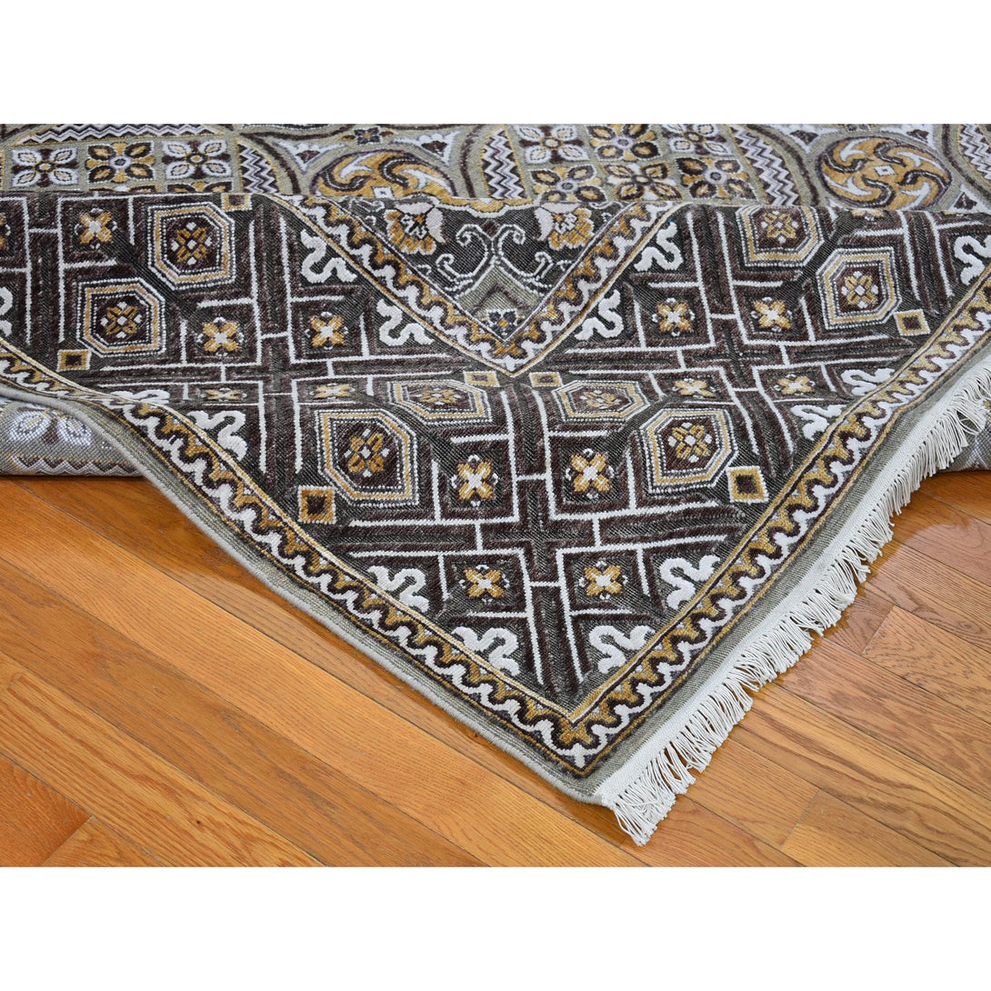 Hand Knotted Transitional Area Rug > Design# CCSR66736 > Size: 10'-0" x 10'-0"