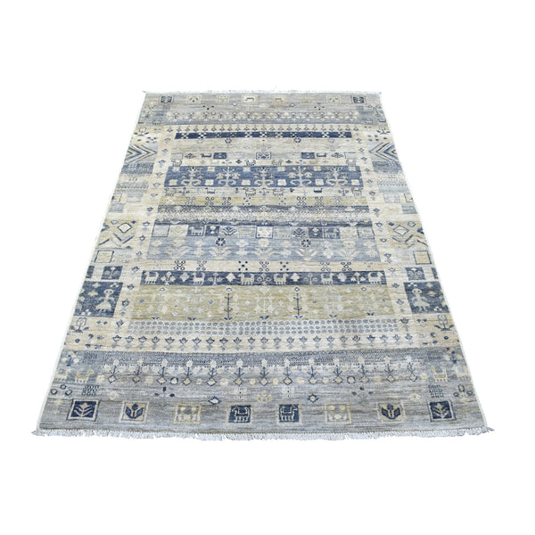 Hand Knotted Tribal Area Rug > Design# CCSR67050 > Size: 3'-9" x 6'-0"