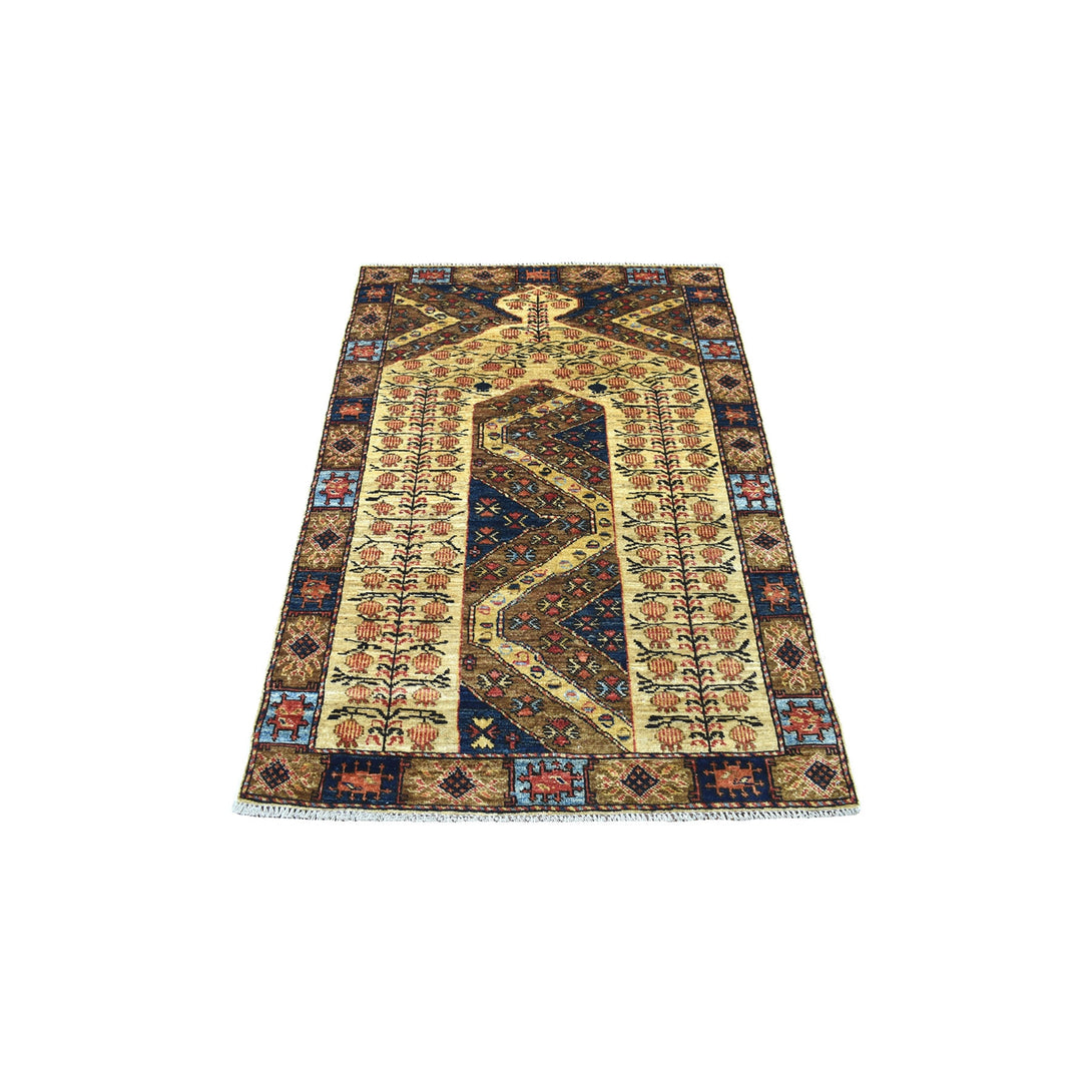 Hand Knotted Tribal Area Rug > Design# CCSR67132 > Size: 3'-4" x 5'-1"