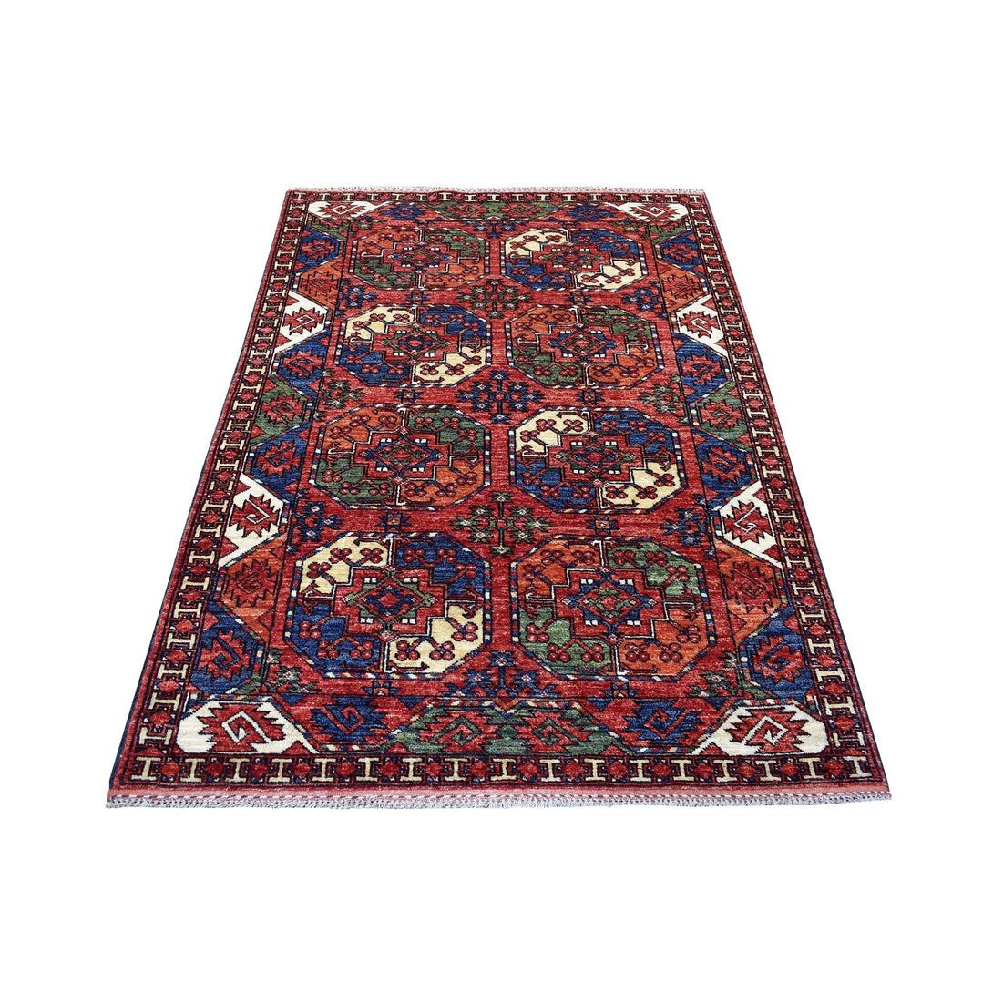 Hand Knotted Tribal Area Rug > Design# CCSR67220 > Size: 4'-0" x 6'-1"