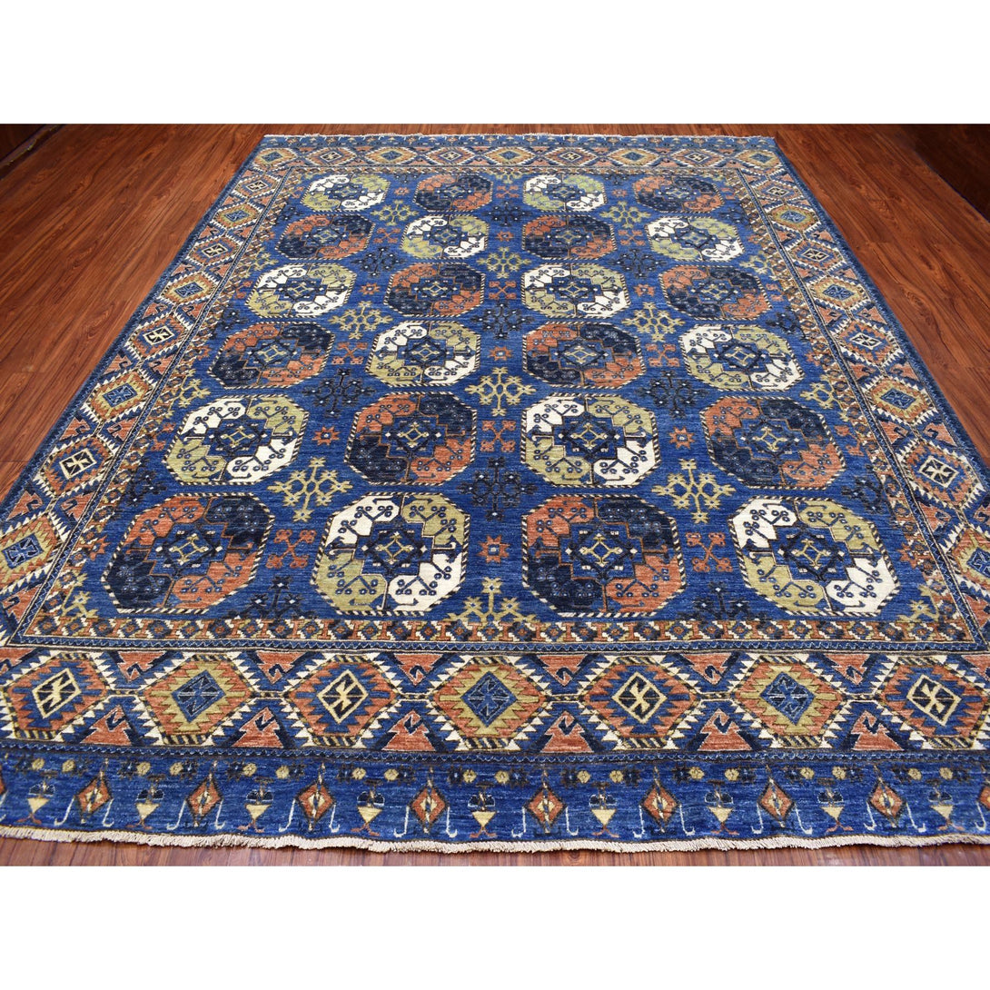 Hand Knotted Tribal Area Rug > Design# CCSR67263 > Size: 9'-5" x 12'-0"