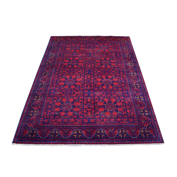 Hand Knotted Tribal Area Rug > Design# CCSR67803 > Size: 4'-2" x 6'-5"