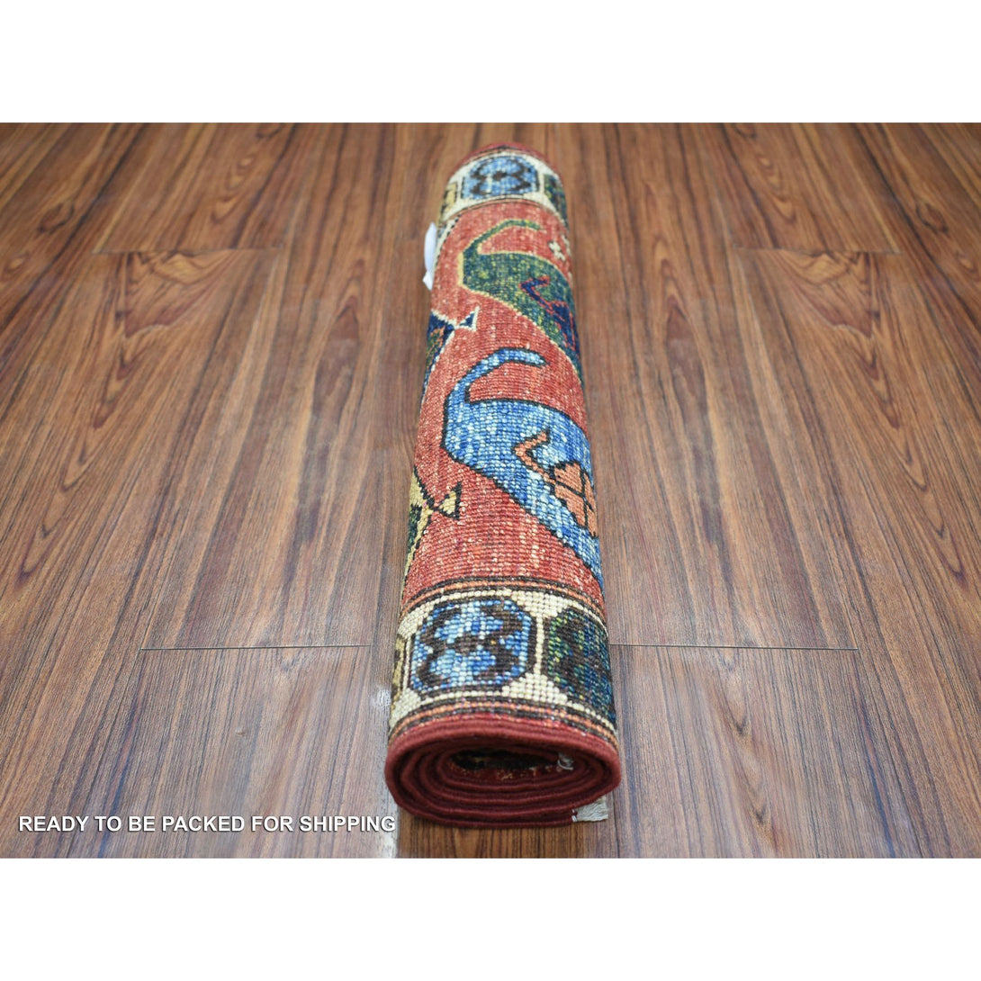 Handmade Tribal & Geometric Doormat > Design# CCSR71048 > Size: 1'-10" x 3'-0"
