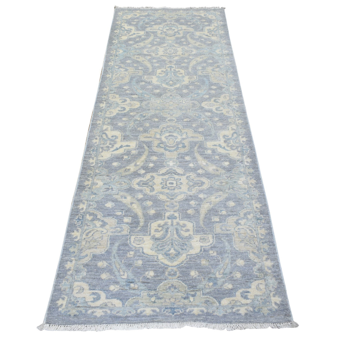 Hand Knotted Oushak And Peshawar Rectangle Runner > Design# CCSR72687 > Size: 2'-8" x 7'-7"