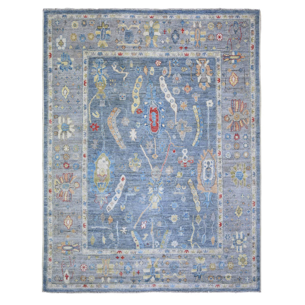 Hand Knotted Oushak And Peshawar Rectangle Area Rug > Design# CCSR73347 > Size: 8'-0" x 9'-6"