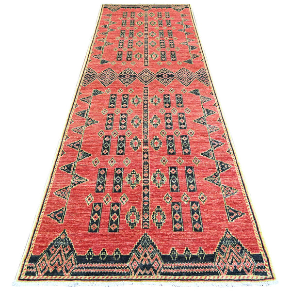 Handmade rugs, Carpet Culture Rugs, Rugs NYC, Hand Knotted Runner Runner > Design# CCSR74264 > Size: 4'-0" x 11'-8"