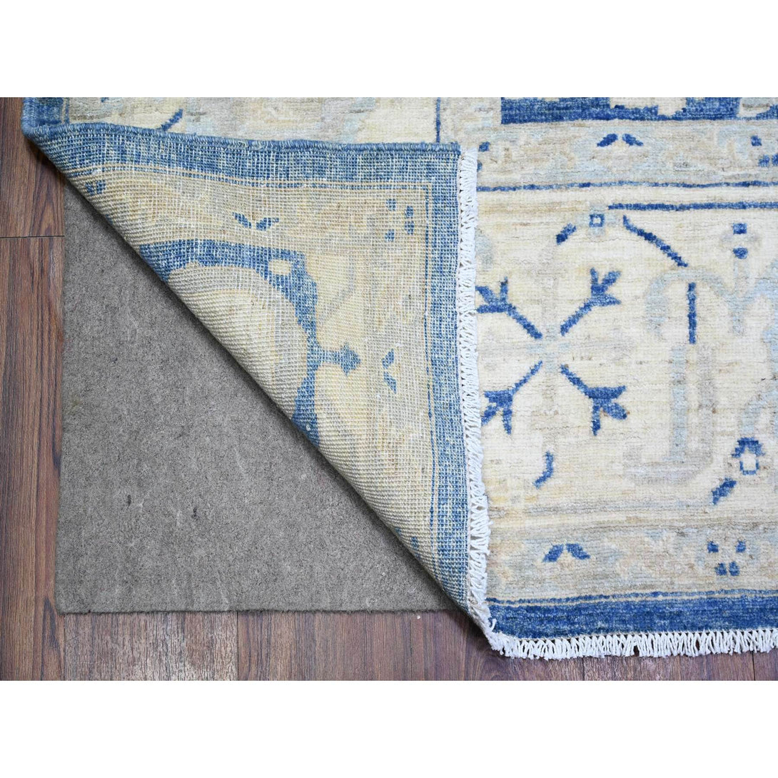 Hand Knotted Oushak And Peshawar Rectangle Area Rug > Design# CCSR74977 > Size: 9'-1" x 12'-0"