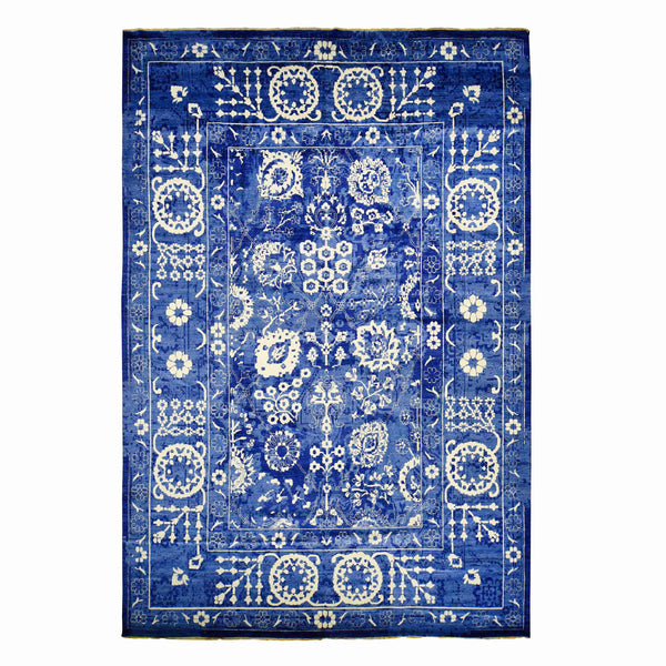 Hand Knotted Transitional Modern Rectangle Area Rug > Design# CCSR78014 > Size: 12'-2" x 18'-3"