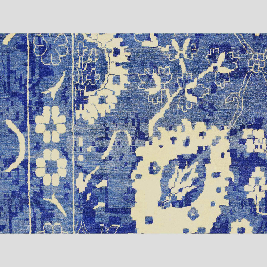 Hand Knotted Transitional Modern Rectangle Area Rug > Design# CCSR78014 > Size: 12'-2" x 18'-3"