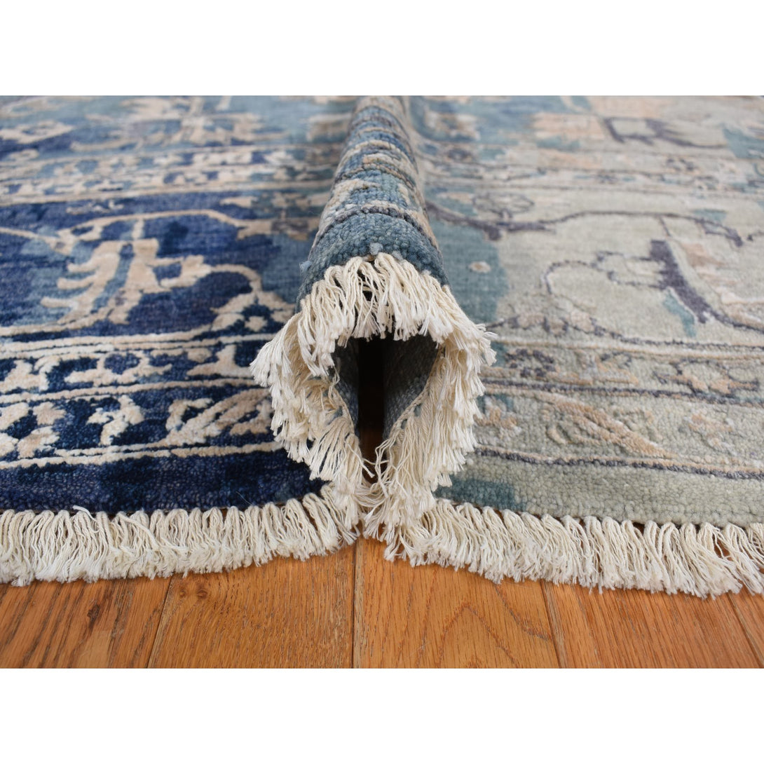 Hand Knotted Transitional Modern Rectangle Area Rug > Design# CCSR78040 > Size: 9'-10" x 13'-10"