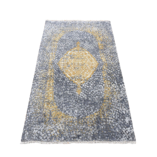 Hand Knotted Transitional Modern Rectangle Area Rug > Design# CCSR78047 > Size: 2'-10" x 6'-0"