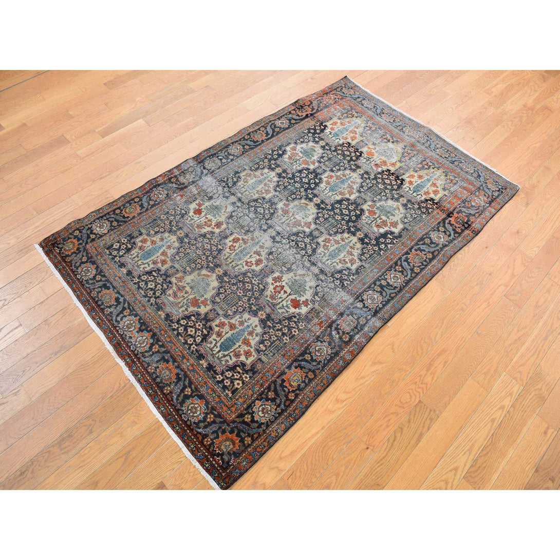 Hand Knotted  Rectangle Area Rug > Design# CCSR78073 > Size: 4'-1" x 6'-4"