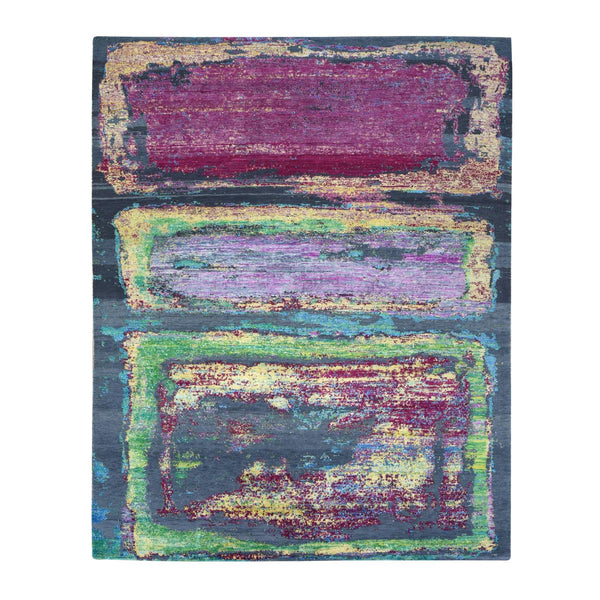Hand Knotted  Rectangle Area Rug > Design# CCSR78086 > Size: 8'-0" x 9'-10"