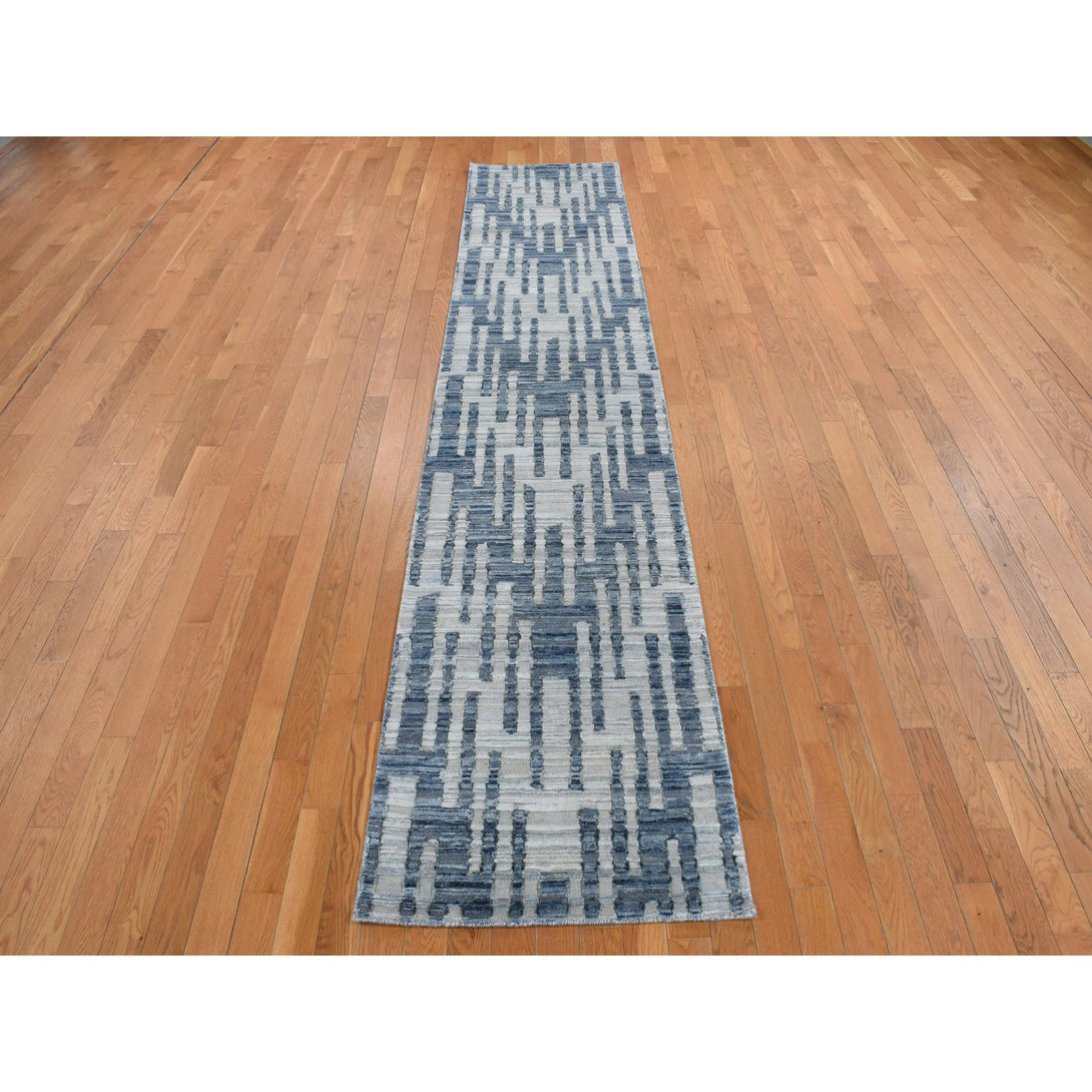 Hand Knotted  Rectangle Runner > Design# CCSR78096 > Size: 2'-6" x 12'-3"