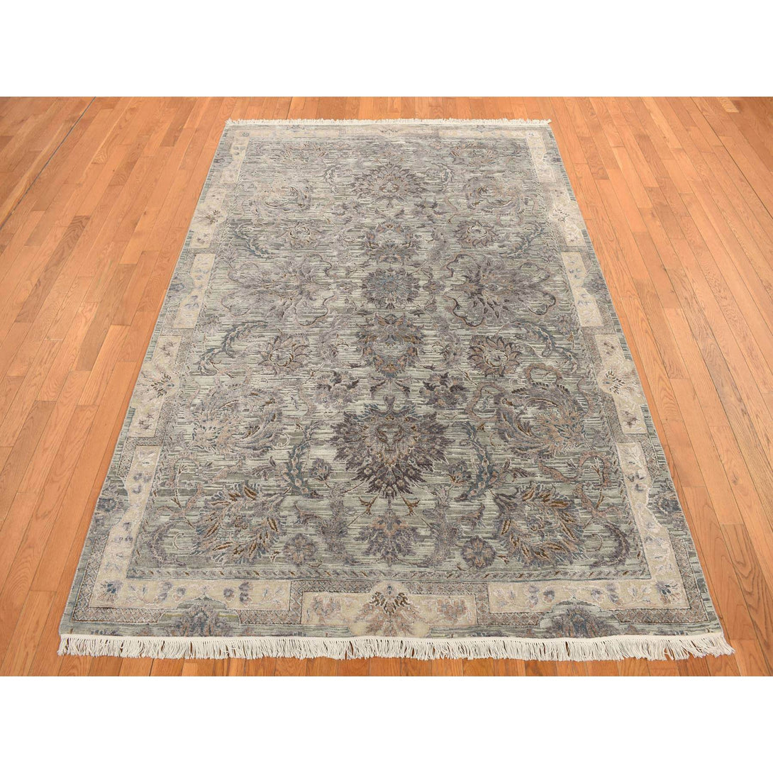 Hand Knotted  Rectangle Area Rug > Design# CCSR78110 > Size: 6'-1" x 9'-1"