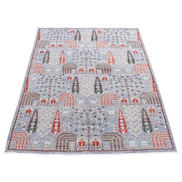 Handmade rugs, Carpet Culture Rugs, Rugs NYC, Hand Knotted Oushak And Peshawar Area Rug > Design# CCSR80761 > Size: 5'-1" x 7'-0"