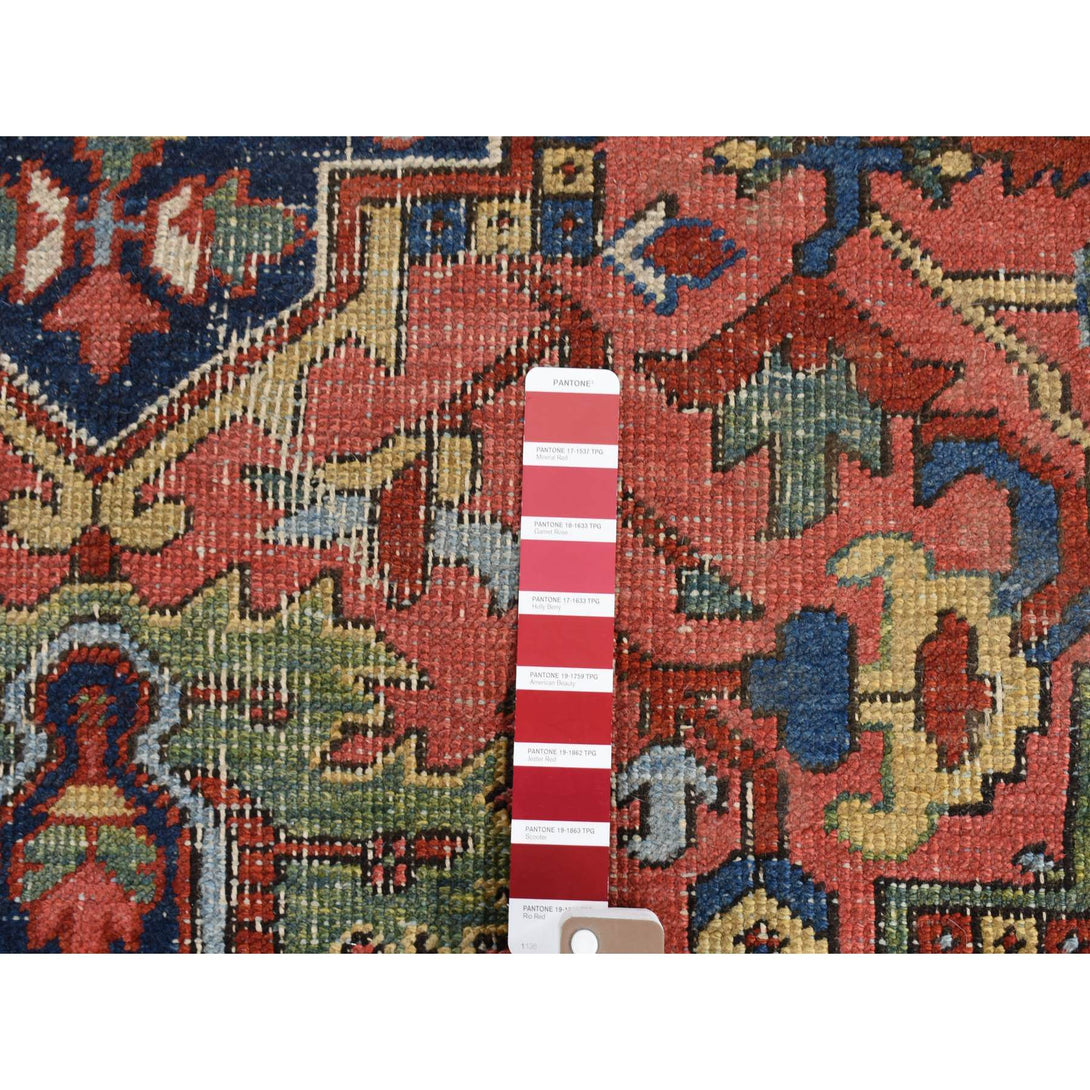 Handmade rugs, Carpet Culture Rugs, Rugs NYC, Hand Knotted Antique Heriz Area Rug > Design# CCSR80831 > Size: 7'-3" x 9'-8"