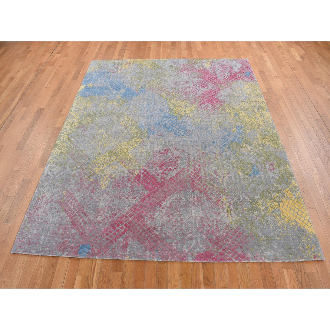 Handmade rugs, Carpet Culture Rugs, Rugs NYC, Hand Knotted Modern Area Rug > Design# CCSR80845 > Size: 8'-0" x 10'-0"