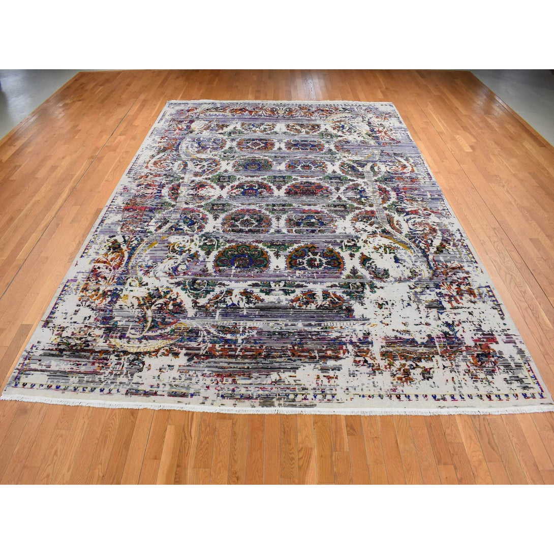 Handmade rugs, Carpet Culture Rugs, Rugs NYC, Hand Knotted Modern Area Rug > Design# CCSR80854 > Size: 9'-10" x 14'-3"