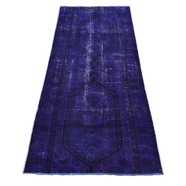 Handmade rugs, Carpet Culture Rugs, Rugs NYC, Hand Knotted Overdyed Runner > Design# CCSR80874 > Size: 3'-4" x 8'-7"
