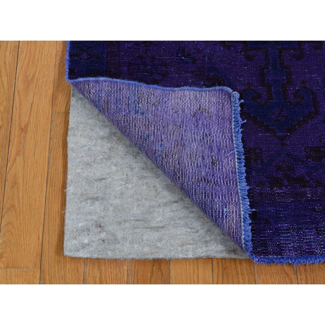 Handmade rugs, Carpet Culture Rugs, Rugs NYC, Hand Knotted Overdyed Runner > Design# CCSR80925 > Size: 3'-1" x 9'-7"