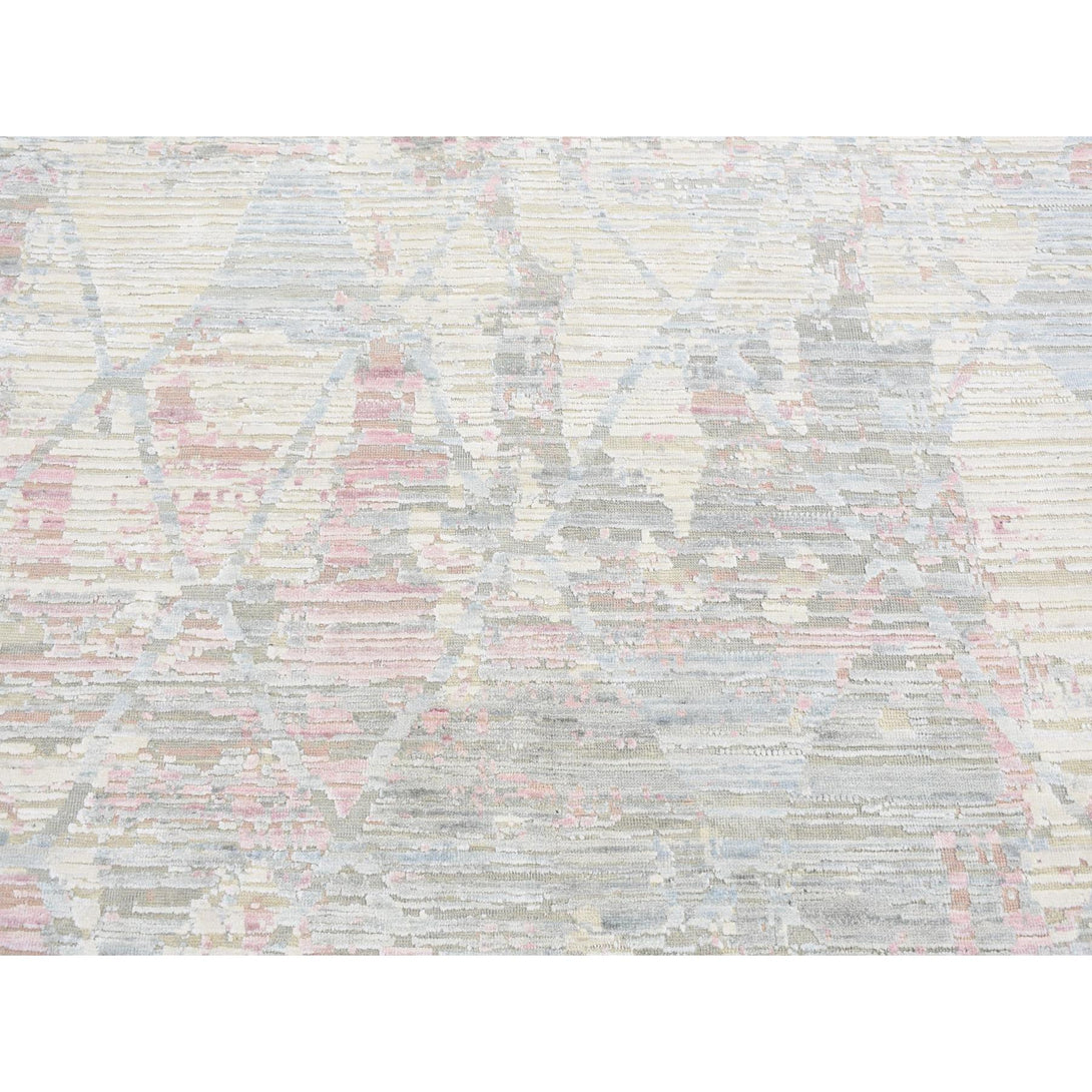 Hand Knotted Modern Area Rug > Design# CCSR80986 > Size: 5'-9" x 9'-3"