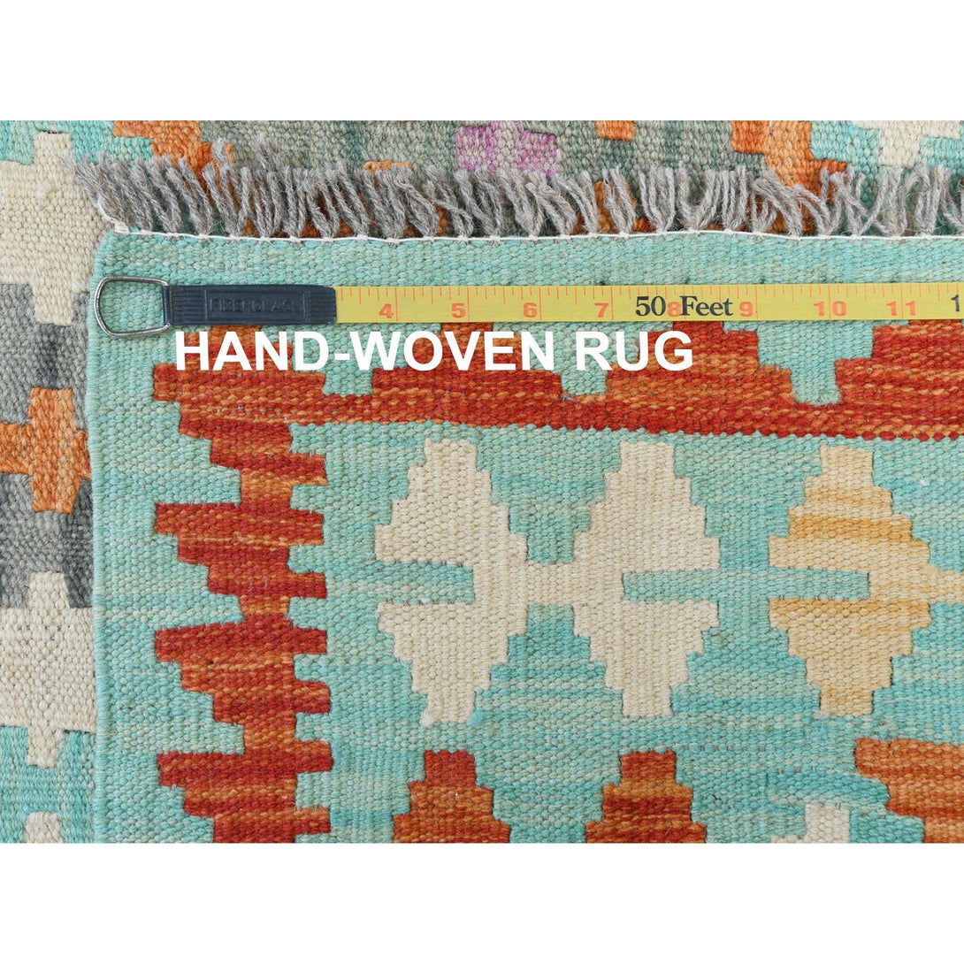Handmade Flat Weave Area Rug > Design# CCSR81339 > Size: 4'-1" x 5'-9"